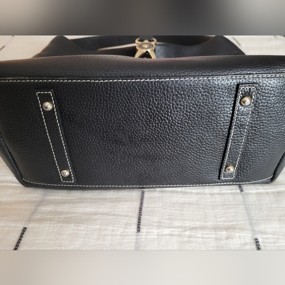 Dooney & Bourke Black Logo Lock Shoulder Bag - Picture 12 of 16